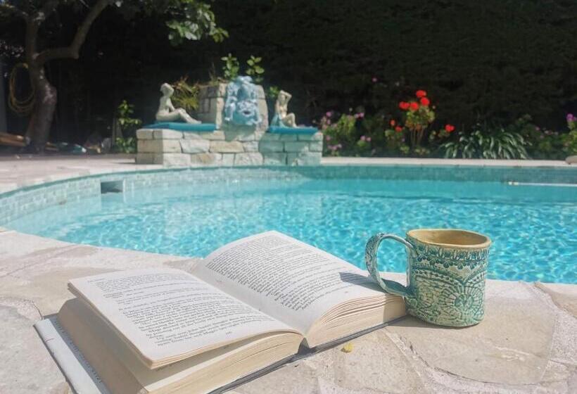 标准间带游泳池, Blue Dream Cannes Guest House