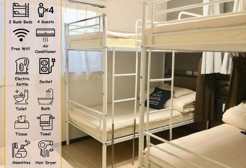 Четырехместный Номер Стандарт с Двухъярусными Кроватями, Keimei Guest House