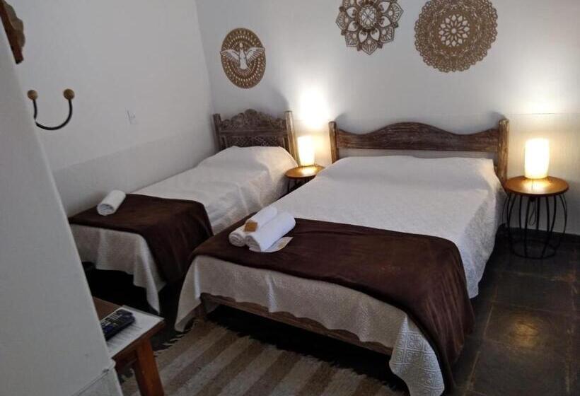 经济型三人房间, Rancho Da Serra Pousada