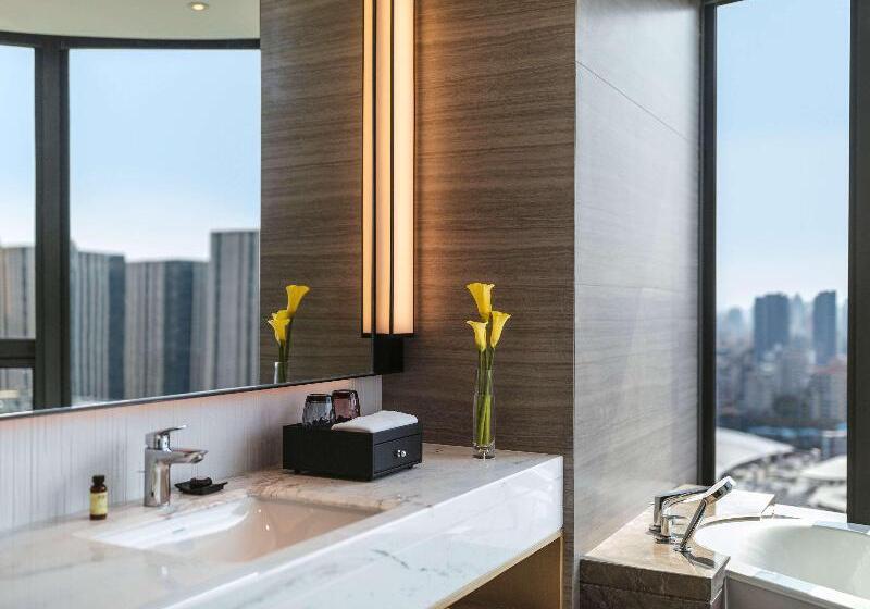 도시전망 디럭스룸 킹침대, Pullman Fuzhou Tahoe