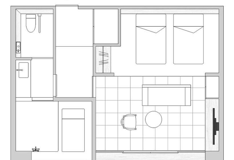 غرفة قياسية رباعية, 猿投温泉金泉閣