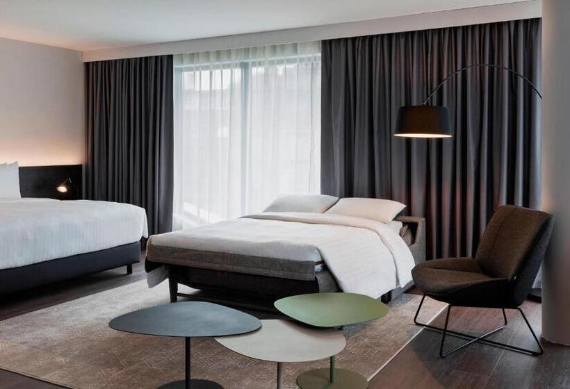 Family studio with city view, Residence Inn By Marriott Frankfurt City Center