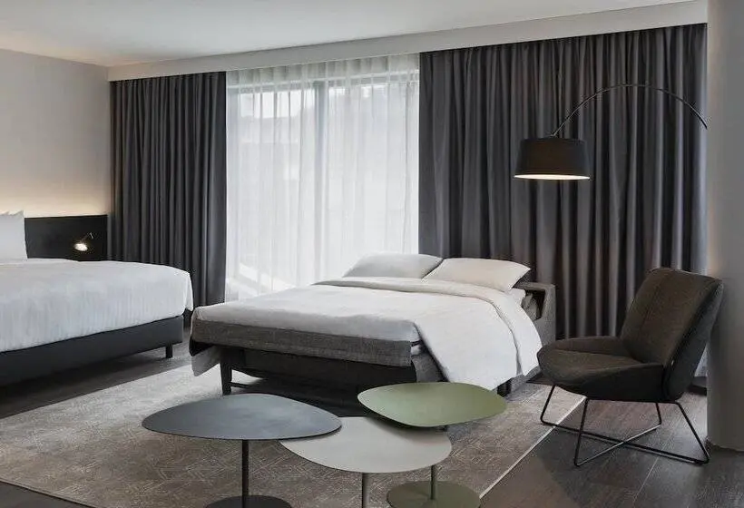 Family studio with city view, Residence Inn By Marriott Frankfurt City Center