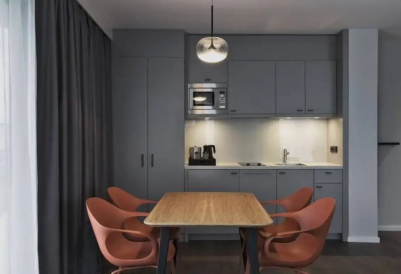 Family studio with city view, Residence Inn By Marriott Frankfurt City Center