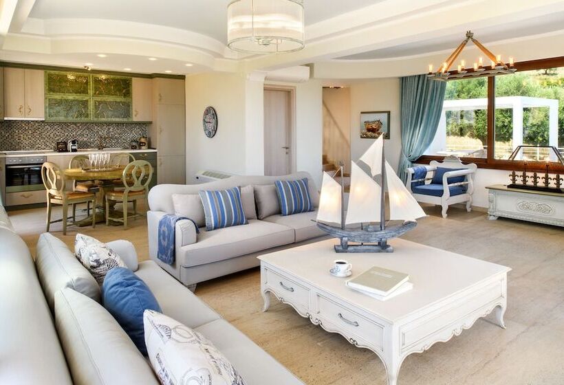 オーシャンビューのデラックス１ベッドルームビラ, Villa D Oro   Luxury Villas & Suites