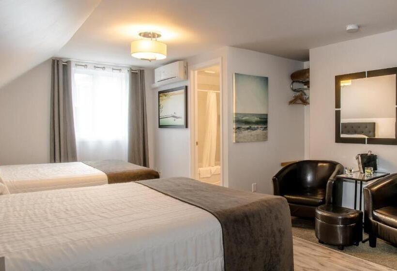 חדר סטנדרט שתי מיטות זוגיות, Hôtel Motel Le Beluga