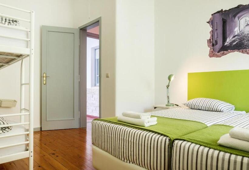 Номер Стандарт Четырехместный Совместный Санузел, Loulé Coreto Hostel