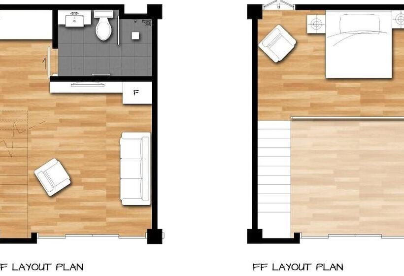 带大床的标准工作室, Arch Studio Cenang