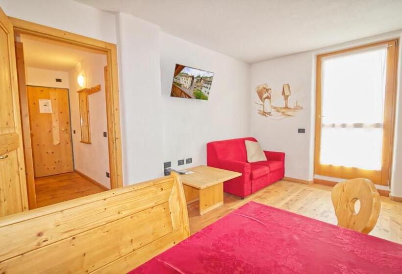 דירה בת חדר שינה 1 עם נוף, Residence Miramonti