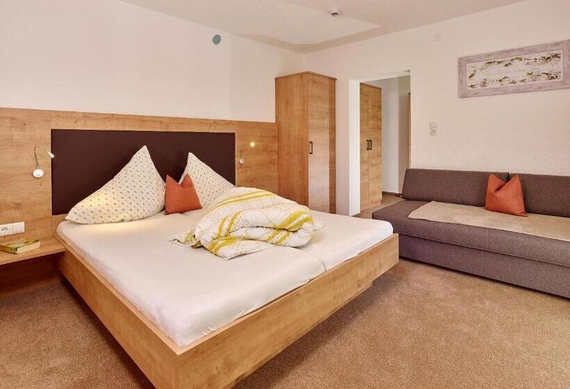 带2个卧室的公寓, Fremdenpension Alpenruhe