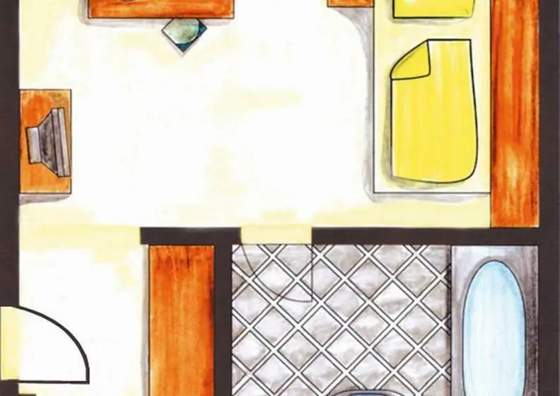 スタンダードシングルルーム, Apart Hotel Am Sonnenhügel