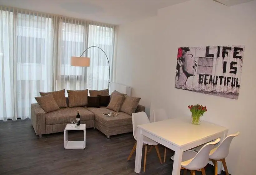 １ベッドルームのコンフォーとアパートメント, Boardinghouse Offenbach Service Apartments