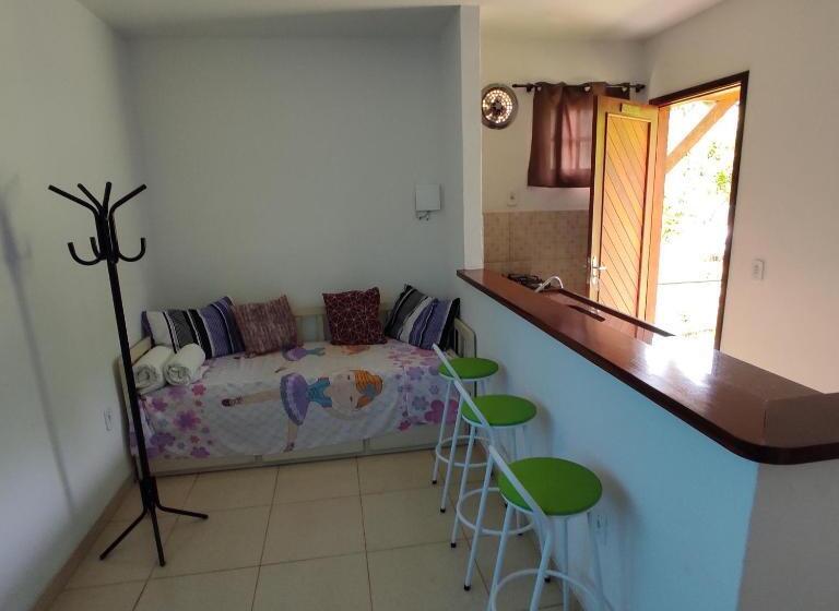 침실 1개 복층 룸, Pousada Coração Verde