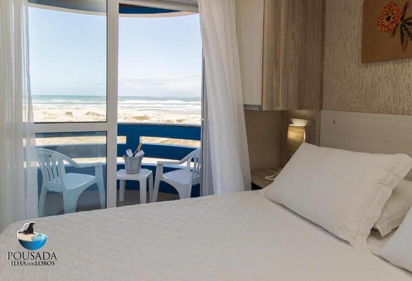 اتاق استاندارد با چشم‌انداز دریا, Pousada Ilha Dos Lobos
