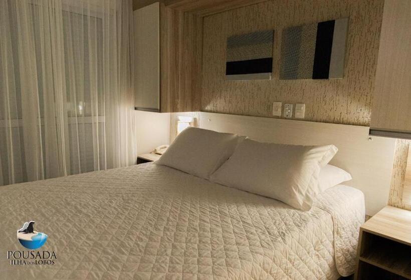 اتاق استاندارد با چشم‌انداز دریا, Pousada Ilha Dos Lobos