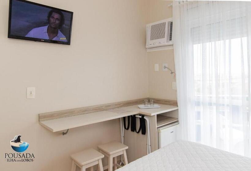 اتاق استاندارد با چشم‌انداز دریا, Pousada Ilha Dos Lobos