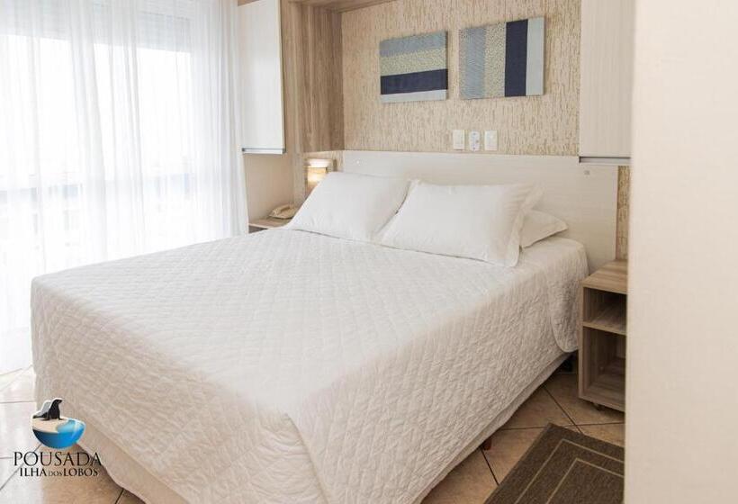 اتاق استاندارد با چشم‌انداز دریا, Pousada Ilha Dos Lobos