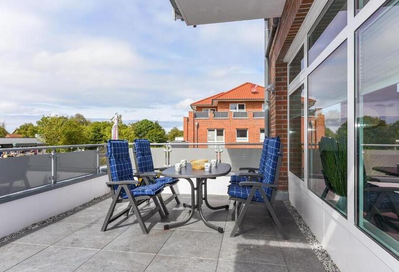 バルコニー付き1ベッドルームアパートメント, Passagendeck Nordseegartenpark