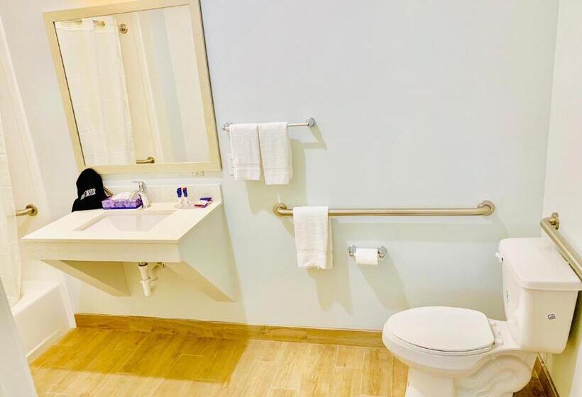 장애인을 위한 킹사이즈 침대 스탠다드 룸, Americas Best Value Inn & Suites Porter North Houston