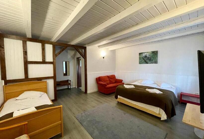 غرفة قياسية رباعية, Hanul Moara Veche Pensiune Restaurant