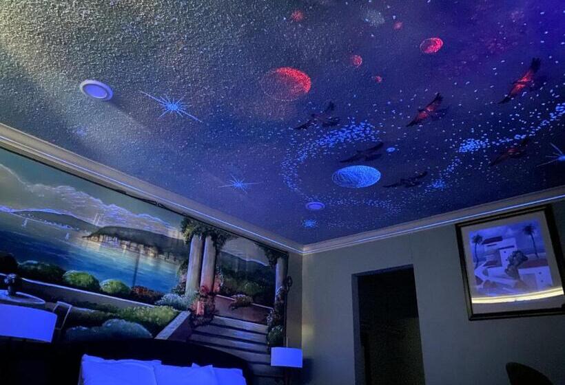 带大床的标准间, Villa Park Motel