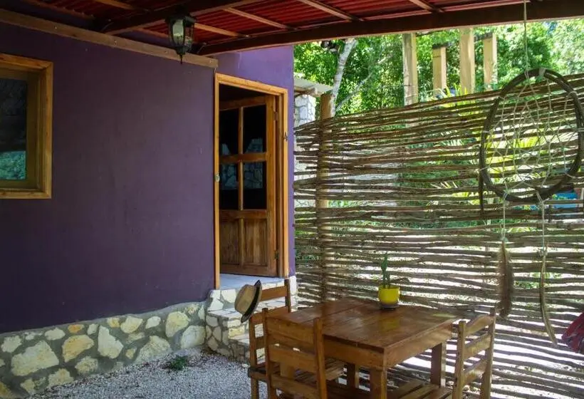 اتاق استاندارد چهارنفره با چشم‌انداز باغ, Alice Guesthouse