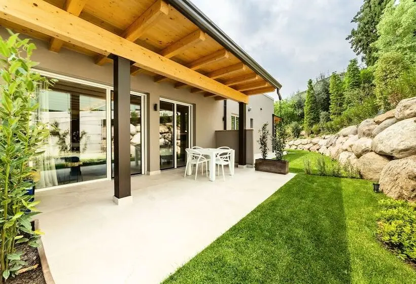 庭の見える1ベッドルームアパートメント, Lamasu Rioverde Lago Di Garda