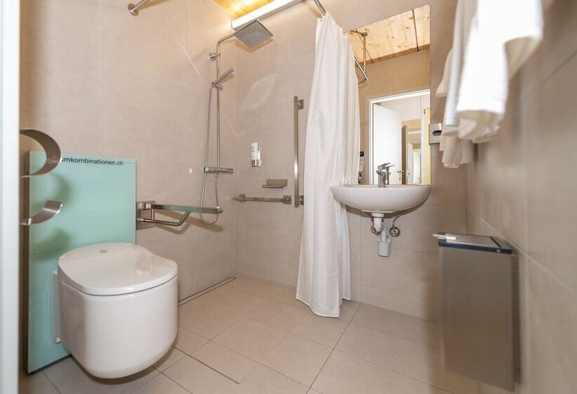 适合残疾人使用的标准间, Boutique Hotel Bs16 Before Bern City Parking Gratis