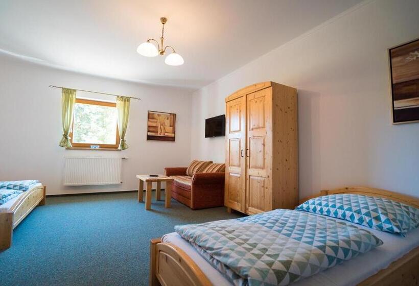 סוויטה עם מרפסת, Pension U Stříbrného Jelena