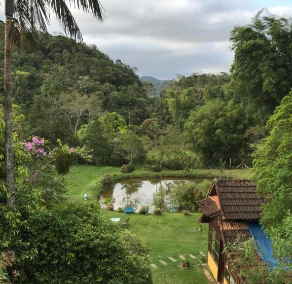 带阳台套房, Pousada Cabanas Da Serra Lumiar