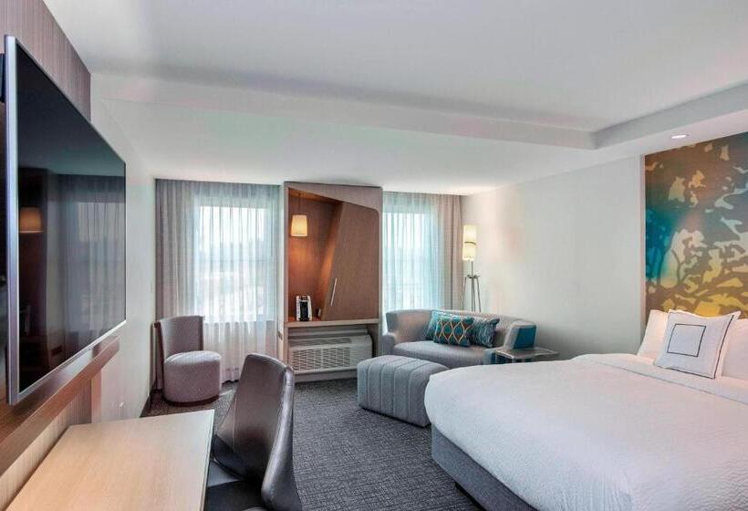 اتاق استاندارد با تخت دو نفره بزرگ, Courtyard By Marriott Raleigh Cary/parkside Town Commons