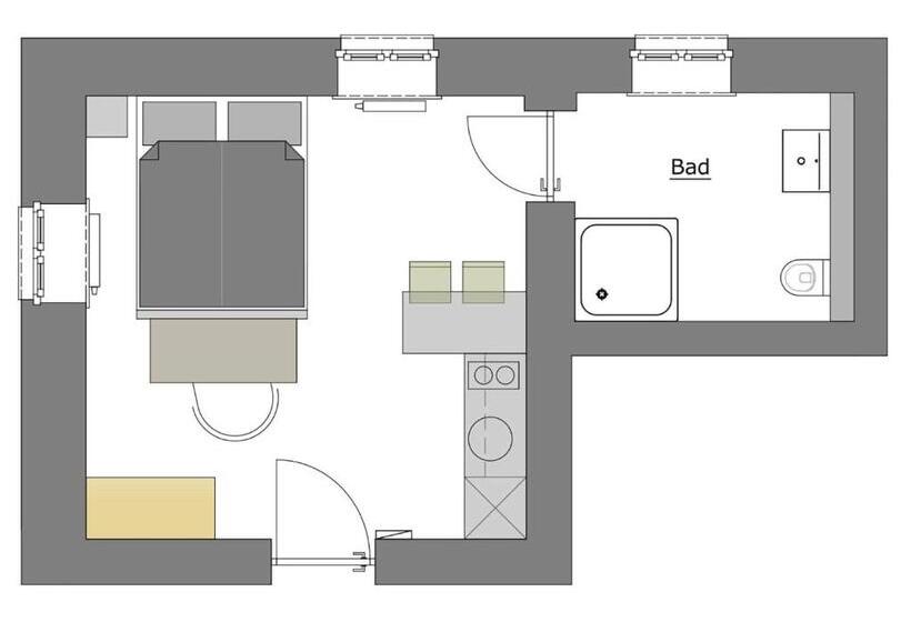Апартаменты 1 Спальня, Boardinghouse Emden