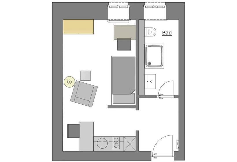 Апартаменты 1 Спальня, Boardinghouse Emden