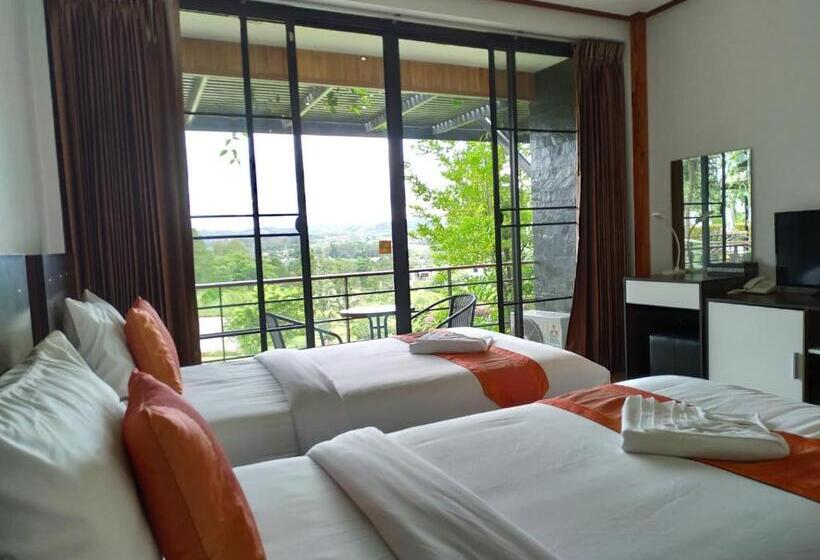 标准房带园景, Phumork Village Khao Kho