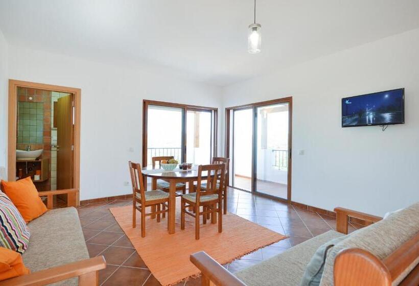 带1个卧室带泳池的公寓, Monte Da Ribeira