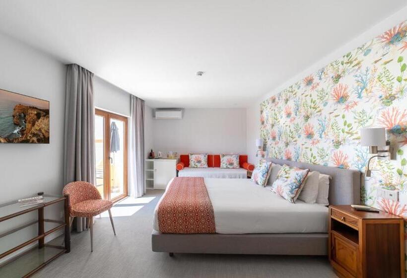 اتاق استاندارد با بالکن و چشم‌انداز دریا, Castelo Guest House