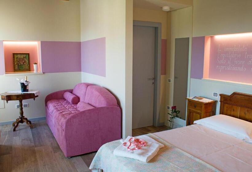 غرفة قياسية رباعية, Villa Di Cazzano  Bioluxury Living