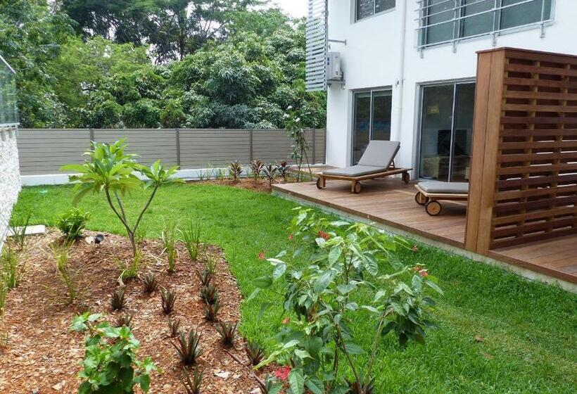 带1个卧室带花园景观的公寓, Le Pacifik Kone