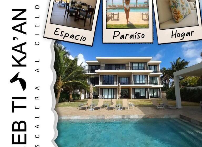 آپارتمان 1 خوابه با چشم‌انداز دریا, Aparthotel Ebb Ti Kaan Tulum Luxury Condos