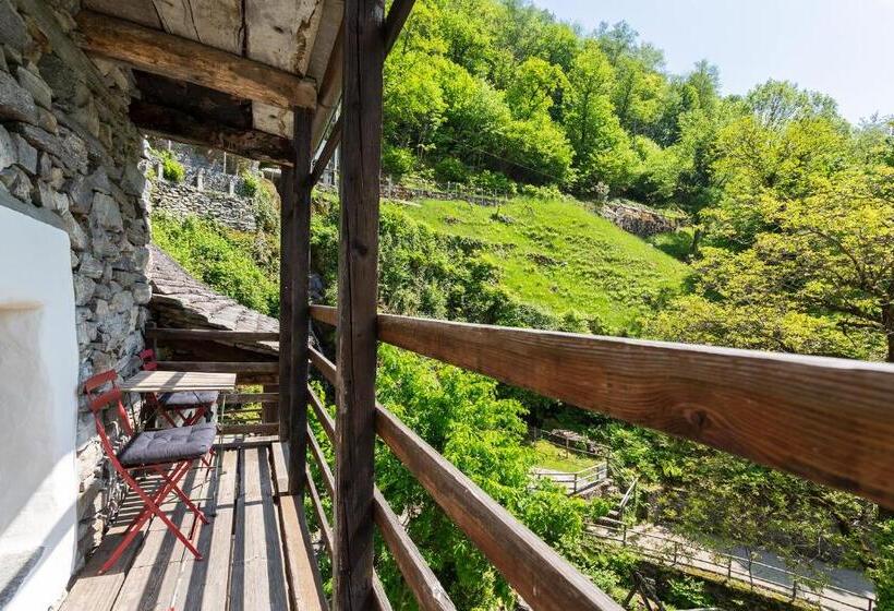 Апартаменты 1 Спальня Нижний Этаж, Rustici Della Verzasca Ferien Wohnungen