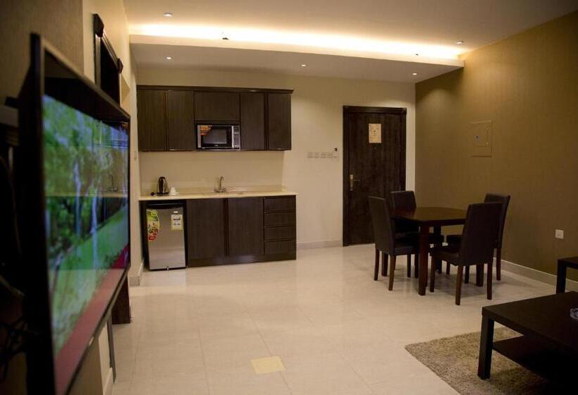 آپارتمان لوکس 1 خوابه, Al Nakhlah Furnished Units