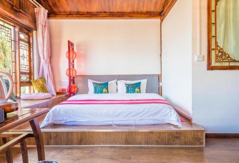 اتاق استاندارد با وان آب گرم, Lijiang Three Wells Inn