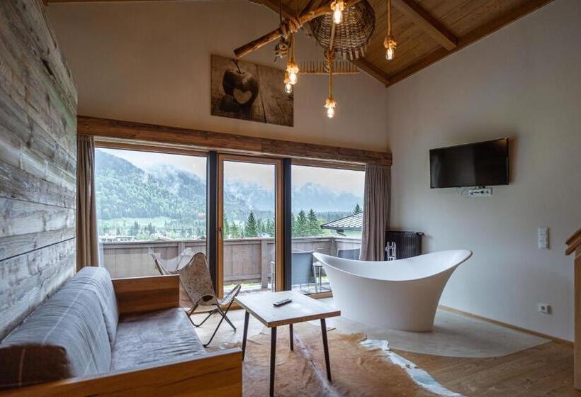 带阳台套房, Landhaus Tirolerherz