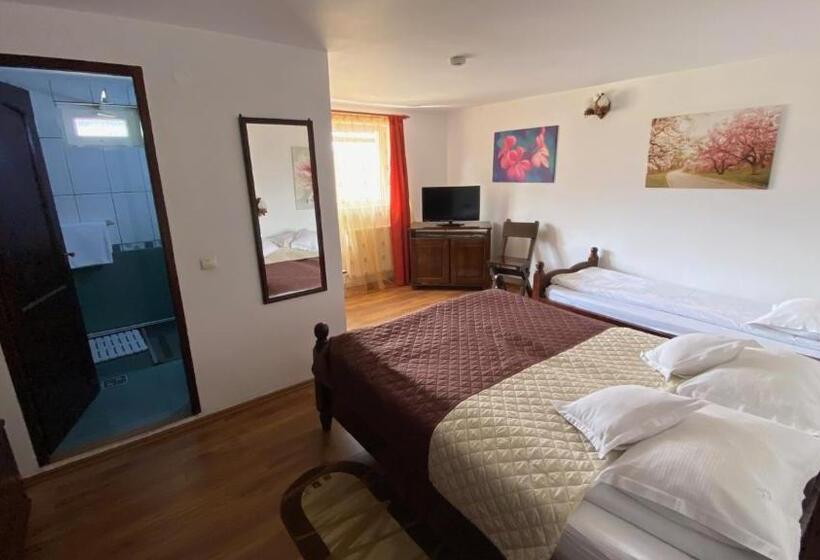 غرفة قياسية ثلاثية مزودة بشرفة, Pensiunea Cerbul Carpatin