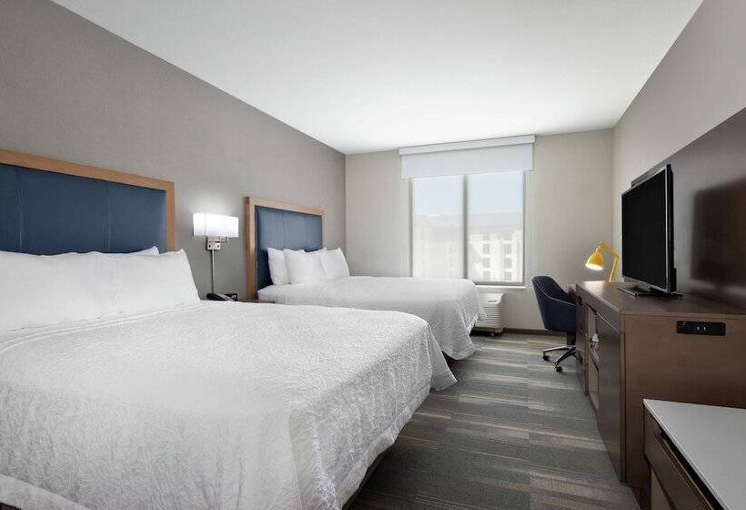 חדר סטנדרט שתי מיטות זוגיות,  hampton Inn & Suites San Diego Airport Liberty Station