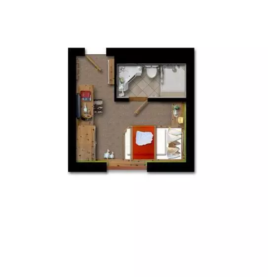 اتاق استاندارد یک نفره, Superior Sport Und Familienresort Alpenblick