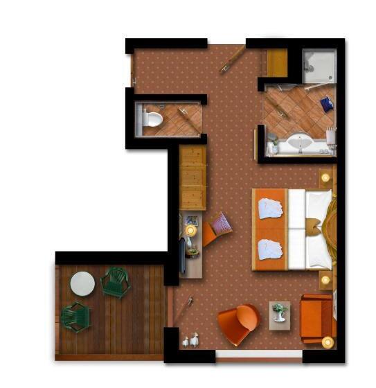 带山景的复式房间, Superior Sport Und Familienresort Alpenblick