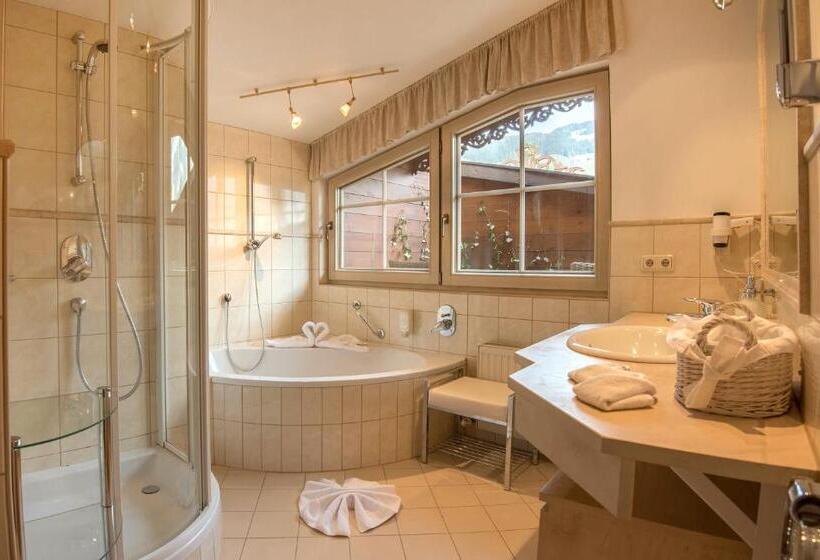 غرفة قياسية مزوَّدة بتراس, Romantik Hotel Alpenblick Ferienschlössl