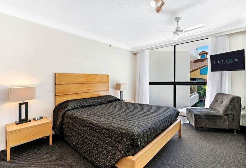 דירת 2 חדרי שינה עם נוף לבריכה, Ultiqa Beach Haven On Broadbeach