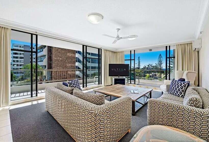 דירת 2 חדרי שינה עם נוף לבריכה, Ultiqa Beach Haven On Broadbeach